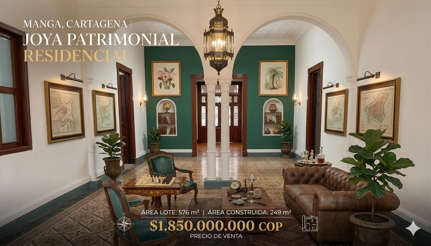 Casa lote en Manga — 576 m² para proyecto o sede empresarial
