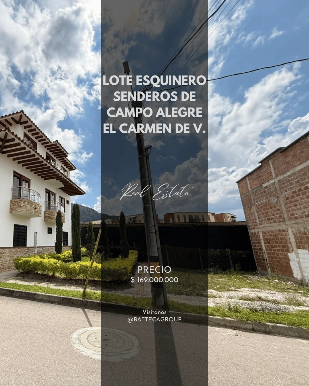 Se vende lote esquinero bifamiliar