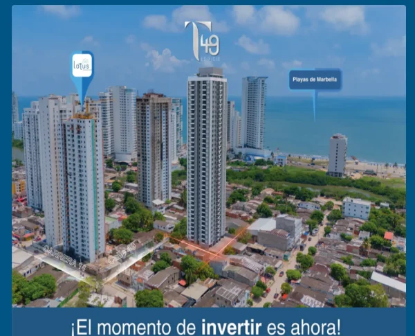 Edificio T49: Invierte en Cartagena con Alta Valorización y Renta Inteligente | Tu Segunda Vivienda Estratégica