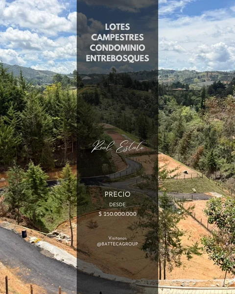 Se venden lotes campestres en condominio 